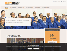 Tablet Screenshot of fondation.renault.com