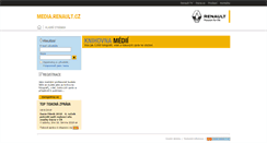 Desktop Screenshot of media.renault.cz