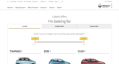 Desktop Screenshot of offers.renault.co.uk